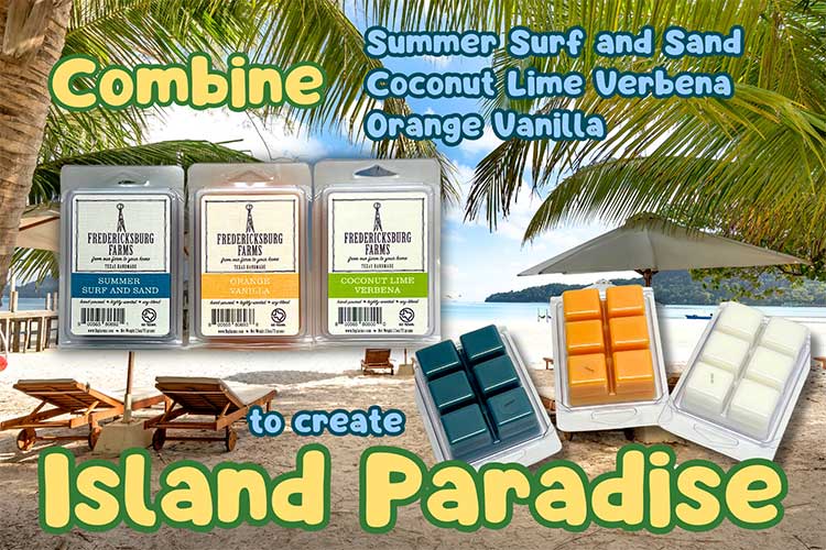 Island Paradise Wax Melt Combo - Fredericksburg Farms 